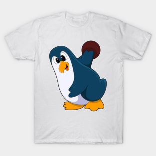 Penguin at Bowling with Bowling ball T-Shirt